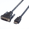 CABLE HDMI-A (19 CONT.) DVI-D (18+1) DE 1.5 Mts.