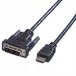CABLE HDMI-A (19 CONT.) DVI-D (18+1) DE 5 Mts.