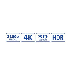 CABLE HDMI 4K/2K 3D v 2.0 18Gbps TIPO A M-M  2Mts