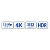 CABLE HDMI 4K/2K 3D v2.0 HDR 3Mts CONE.HQ