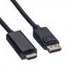 CABLE DISPLAYPORT  v1.2 (M) - HDMI (M) 4K@60Hz 3m