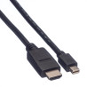CABLE MINIDISPLAYPORT M v1.1-HDMI (M) 1080p 1m