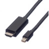 CABLE MINIDISPLAYPORT M v1.1-HDMI UHDTV 2K 3m