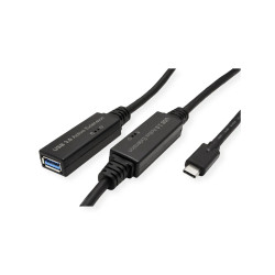 CABLE USB 3.2 Gen1 USB-C(M)-USB-A(H) 5Gb AMPL. 10m