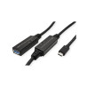 CABLE USB 3.2 Gen1 USB-C(M)-USB-A(H) 5Gb AMPL. 10m