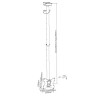SOPORTE MONITOR LCD TECHO EXTENSINBLE 105 - 156 cm