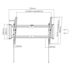SOPORTE TV / LCD PARED BASCULANTE 37 A 80´´