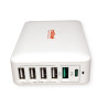 MULTI CARGADOR USB 60W 6 TOMAS 4xA + 1xC + 1xA QC