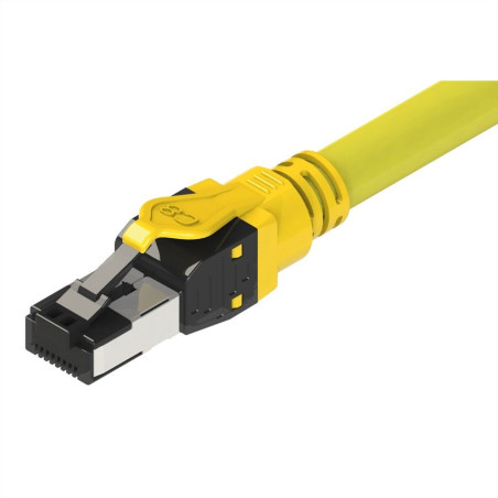 LATIGUILLO AMARILLO S/FTP CAT8 FLEX 1Mts. LSZH
