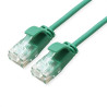 LATIGUILLO VERDE UTP CAT6A 1Mts LSZH SLIM