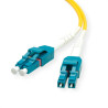 CABLE FIBRA DUPLEX MONOMODO 9 / 125 LC-LC 3Mts OS2