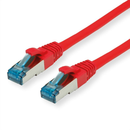 LATIGUILLO ROJO S/FTP CAT6A FLEXIBLE 1Mts.SNAGLESS