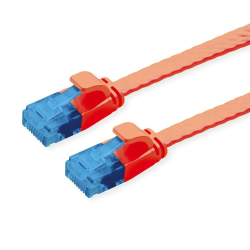 LATIGUILLO ROJO UTP CAT6A FLEXIBLE 1Mts. PLANO