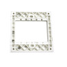 MARCO Y BASTIDOR 45 X 45 PARA CAJA MODULAR BLANCO