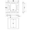 MARCO Y BASTIDOR 45 X 45 PARA CAJA MODULAR BLANCO