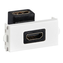 MODULO FRONTAL 45 X 22.5 HDMI 19P HEMBRA BLANCO