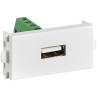 MODULO FRONTAL 45 X 22.5 USB TIPO A HEMBRA BLANCO