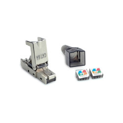CONECTOR STP RJ45 MACHO CAT 6A