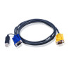 CABLE DE CONEXION KVM USB 1.8Mts (VGA + USB)