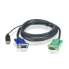 CABLE DE CONEXION KVM USB 5Mts (VGA + USB)