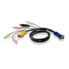 CABLE DE CONEXION KVM USB 1.8Mts (VGA + USB+ AUDIO