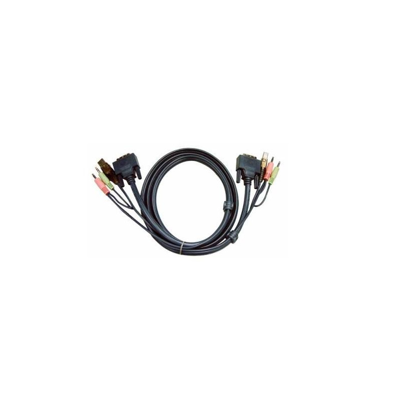 CABLE CONEXION KVM DVI - I + USB + AUDIO
