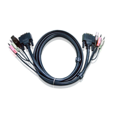 CABLE CONEXION KVM DVI + USB + AUDIO