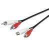 CABLE AUDIO 2 RCA  M - H 1.5 Mts