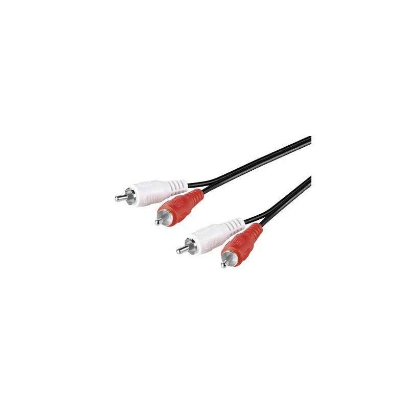 CABLE AUDIO 2 RCA  M - M 0.5Mts