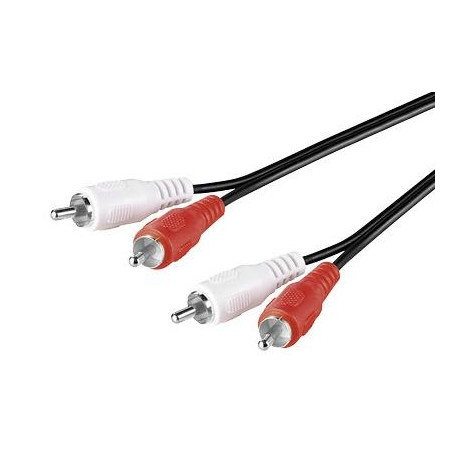 CABLE AUDIO 2 RCA  M - M 0.5Mts