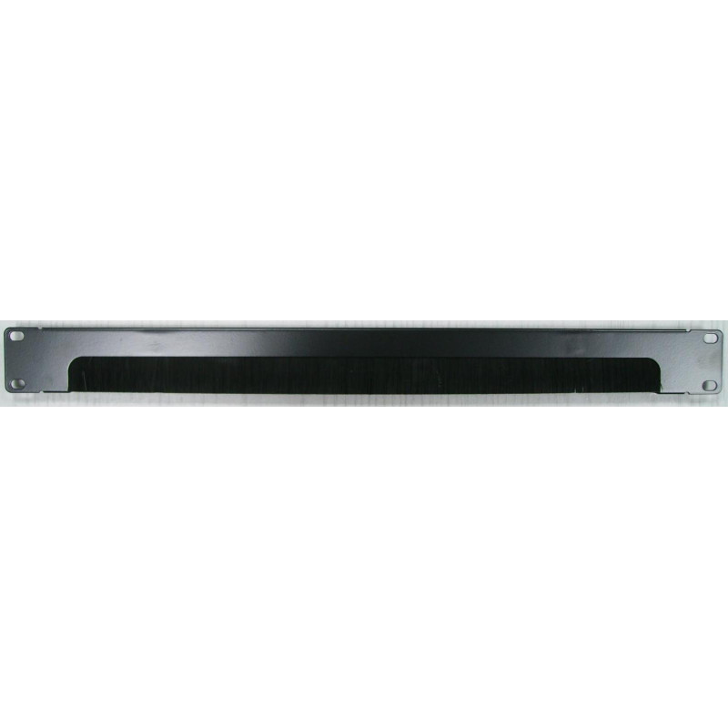 PANEL PASACABLES CON CEPILLO 19´´ 1U ABIERTO