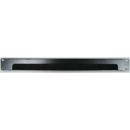 PANEL PASACABLES CON CEPILLO 19´´ 1U ABIERTO