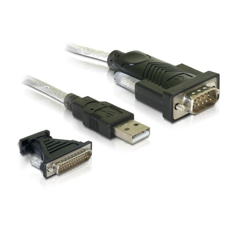 CONVERSOR USB 2.0 A SERIE 9 PINES + ADAP 25 P  DLO