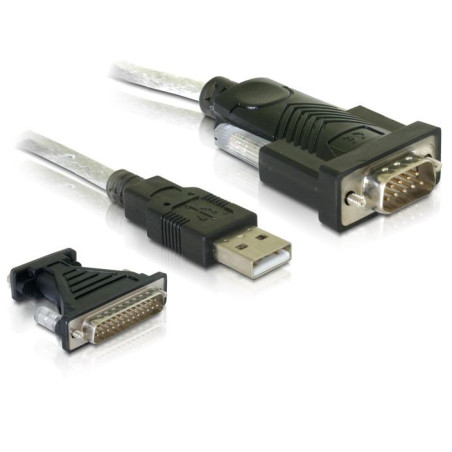 CONVERSOR USB 2.0 A SERIE 9 PINES + ADAP 25 P  DLO