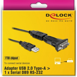 CONVERSOR USB 2.0 A SERIE 9 PINES COMPACTO DLOCK