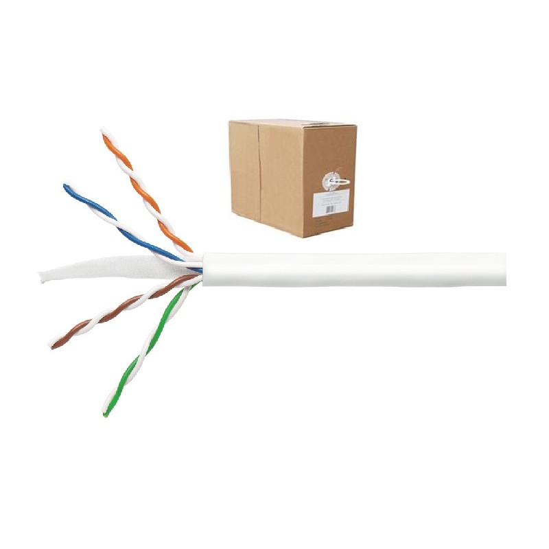 BOBINA 305Mts CABLE UTP RIGIDO CAT 6 AMP NETCONNET