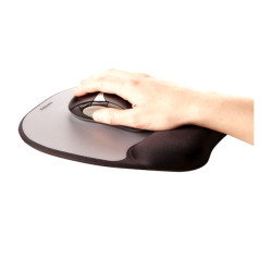 ALFOMBRILLA Y REPOSAMUÑECAS MEMORY FOAM PLATA
