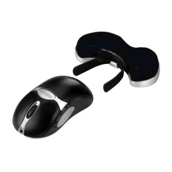 REPOSAMUÑECAS GEL NEGRO CON CANAL ERGONOMICO