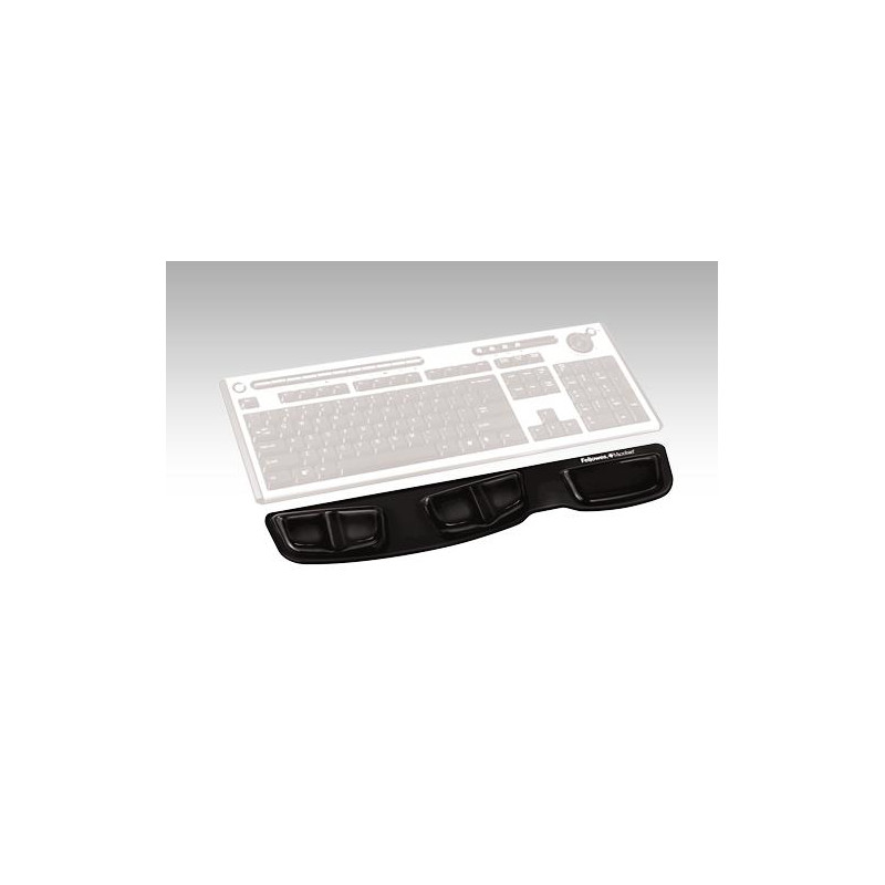 REPOSAMUÑECAS TECLADO GEL NEGRO CON CANAL