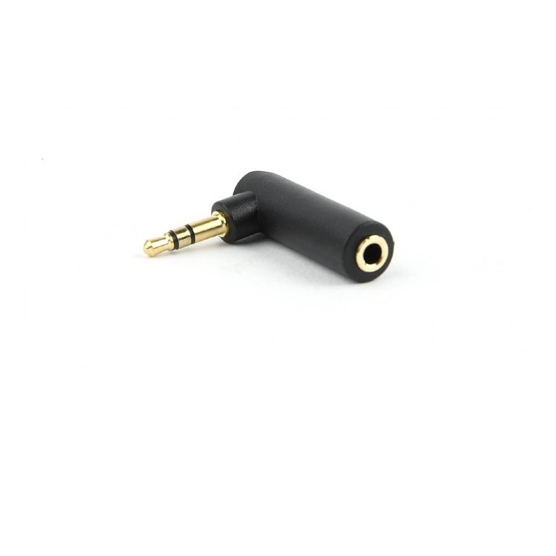 ADAPTADOR  AUDIO JACK ESTEREO 3.5 M - H ACODADO 90