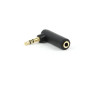 ADAPTADOR  AUDIO JACK ESTEREO 3.5 M - H ACODADO 90