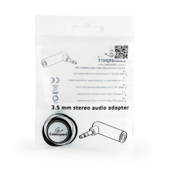 ADAPTADOR  AUDIO JACK ESTEREO 3.5 M - H ACODADO 90