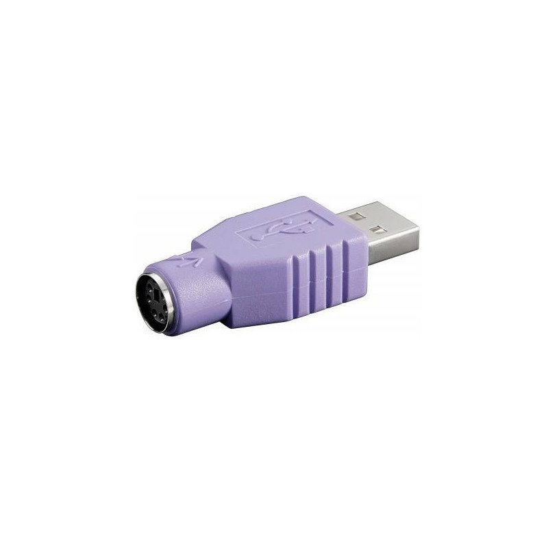 ADAPTADOR COMPACTO PS2 HEMBRA - USB A MACHO