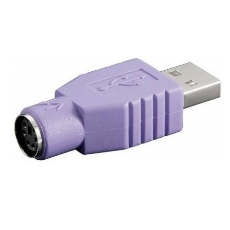 ADAPTADOR COMPACTO PS2 HEMBRA - USB A MACHO