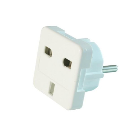 ADAPTADOR DE ALIMENTACION SCHUKO MACHO - UK HEMBRA