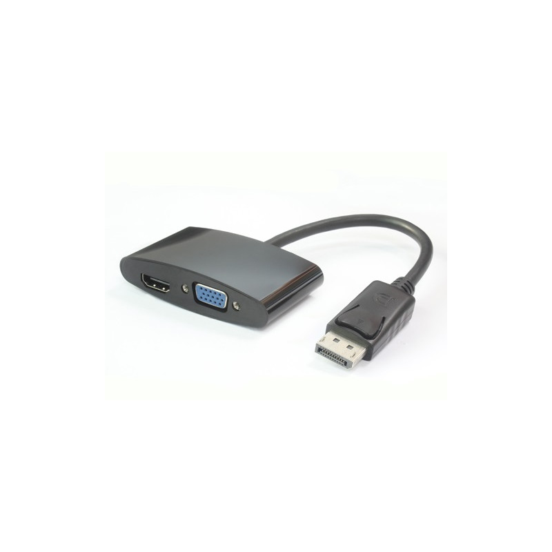 CONVERSOR DE VIDEO DISPLAYPORT - VGA + HDMI 15cm