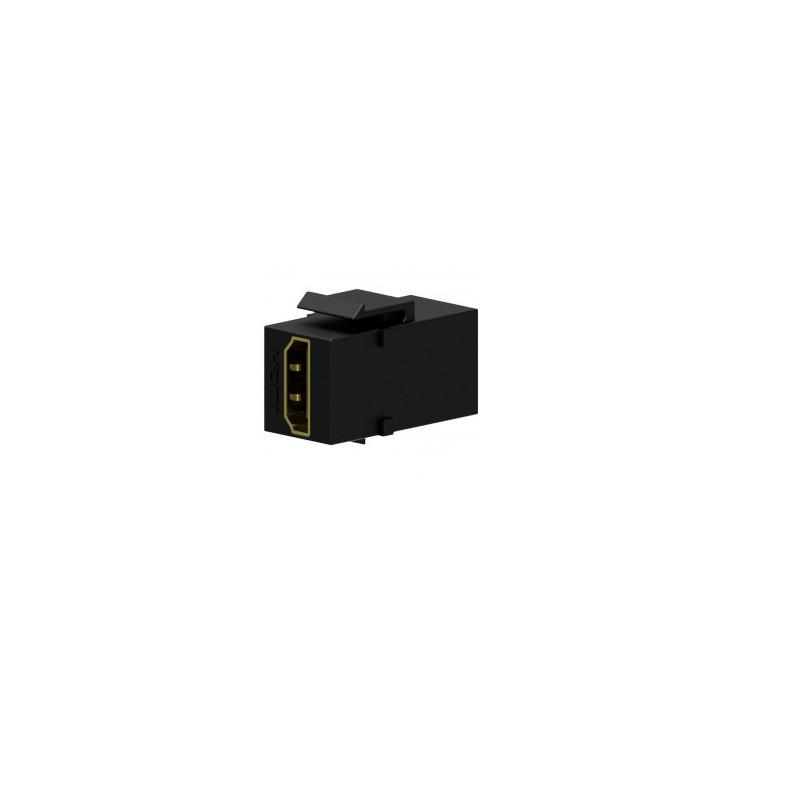 ADAPTADOR HDMI H-H TIPO KEYSTONE PANEL NEGRO
