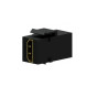 ADAPTADOR HDMI H-H TIPO KEYSTONE PANEL NEGRO