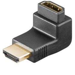 ADAPTADOR HDMI MACHO - HDMI HEMBRA ACODADO 90º