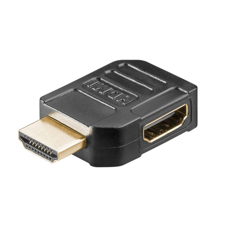ADAPTADOR HDMI (M) - HDMI (H) ACODADO 90º LATERAL